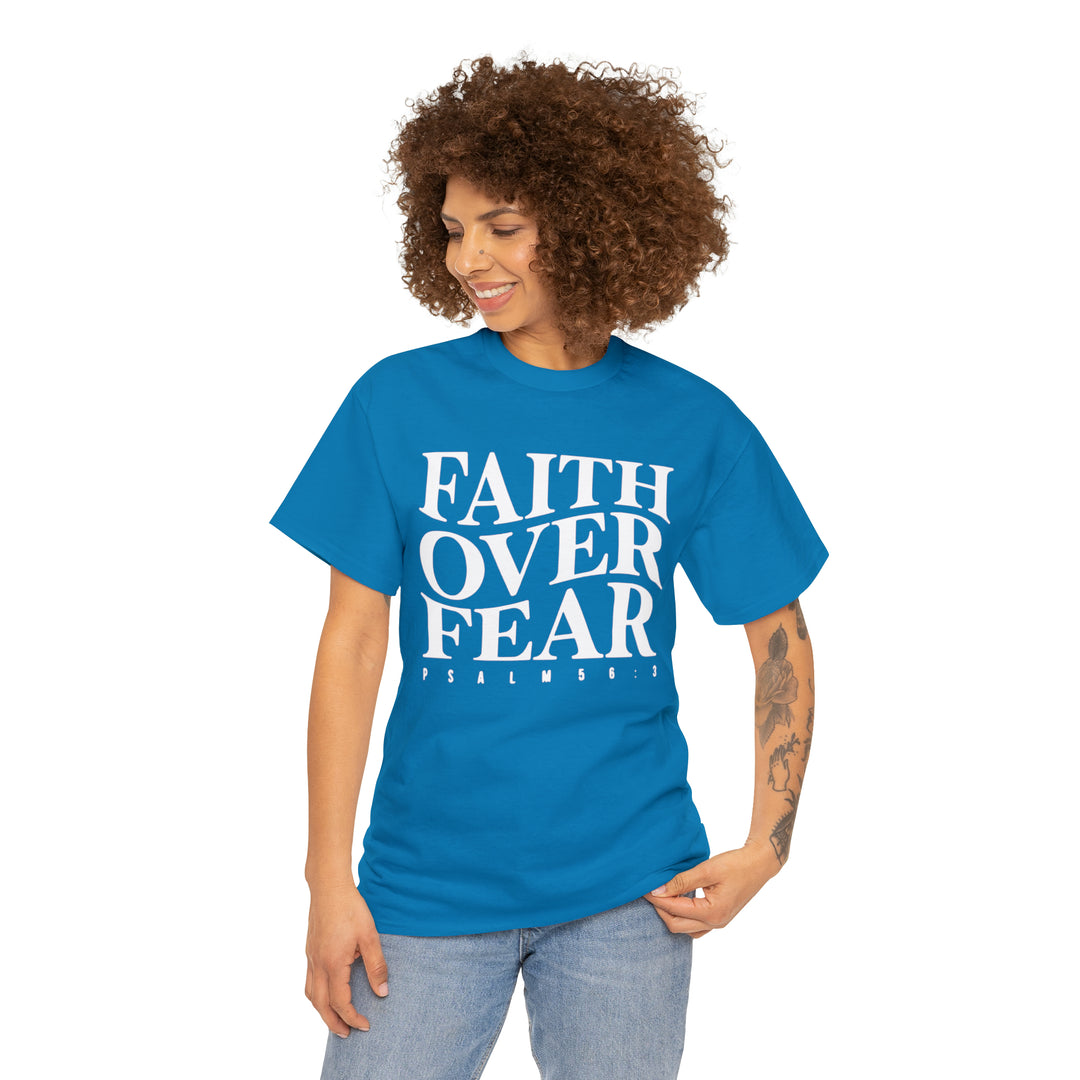Faith Over Fear-Unisex Heavy Cotton Tee