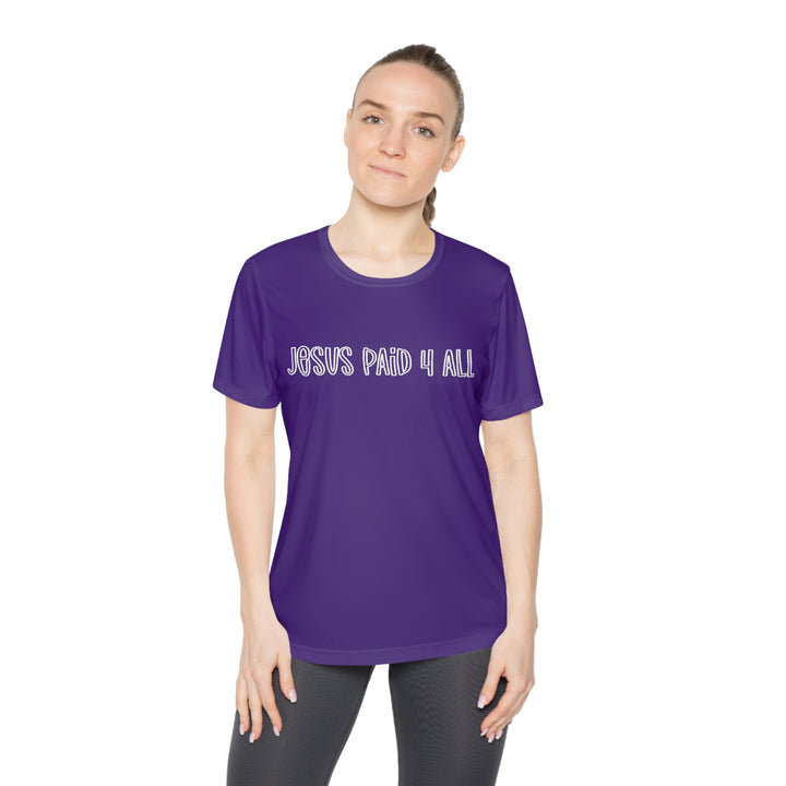 Jesus Paid 4 It All=Ladies Competitor Tee