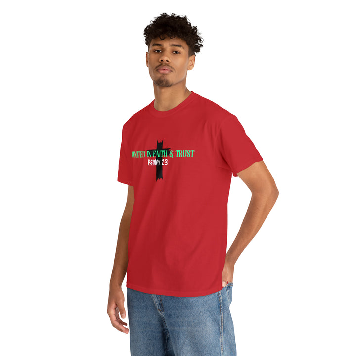 UNITED IN FAITH & TRUST-Unisex Heavy Cotton Tee