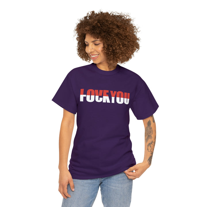 LOVE YOU-F YOU-Unisex Heavy Cotton Tee