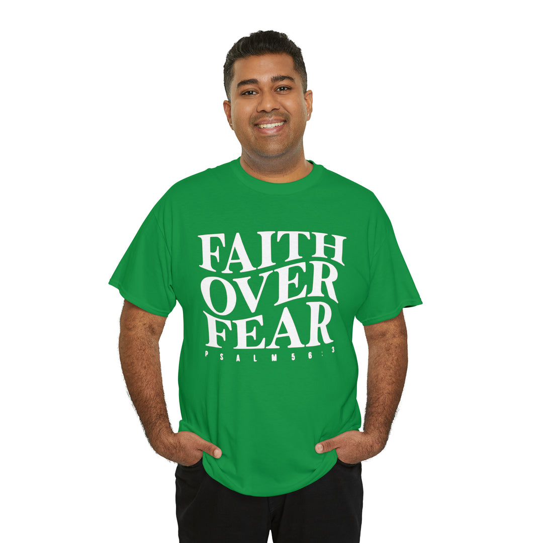 Faith Over Fear-Unisex Heavy Cotton Tee