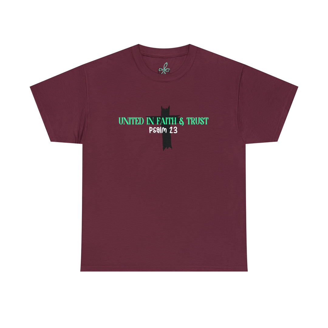 UNITED IN FAITH & TRUST-Unisex Heavy Cotton Tee