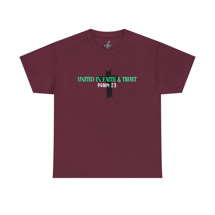 UNITED IN FAITH & TRUST-Unisex Heavy Cotton Tee