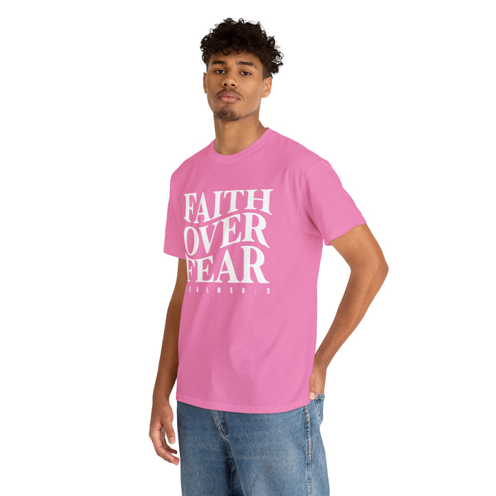 Faith Over Fear-Unisex Heavy Cotton Tee
