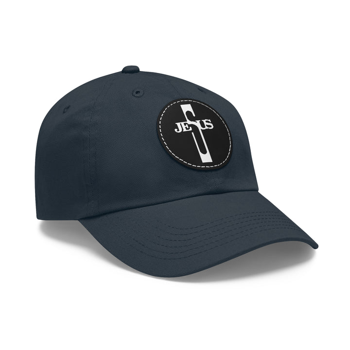 Jesus Hat with Leather Patch (Round)