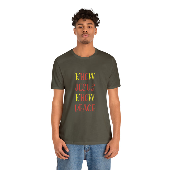 Know Jesus-Unisex Jersey Short Sleeve Tee