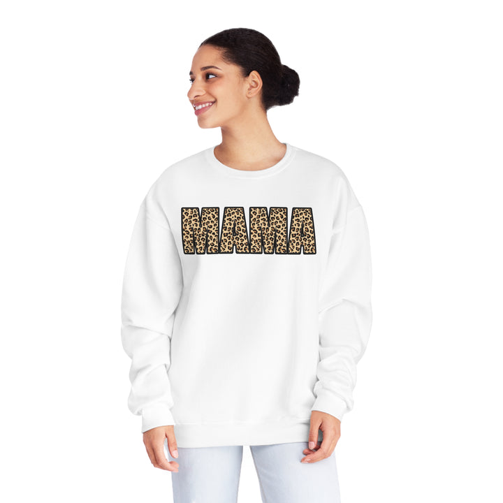 leopard MAMA Unisex NuBlend® Crewneck Sweatshirt