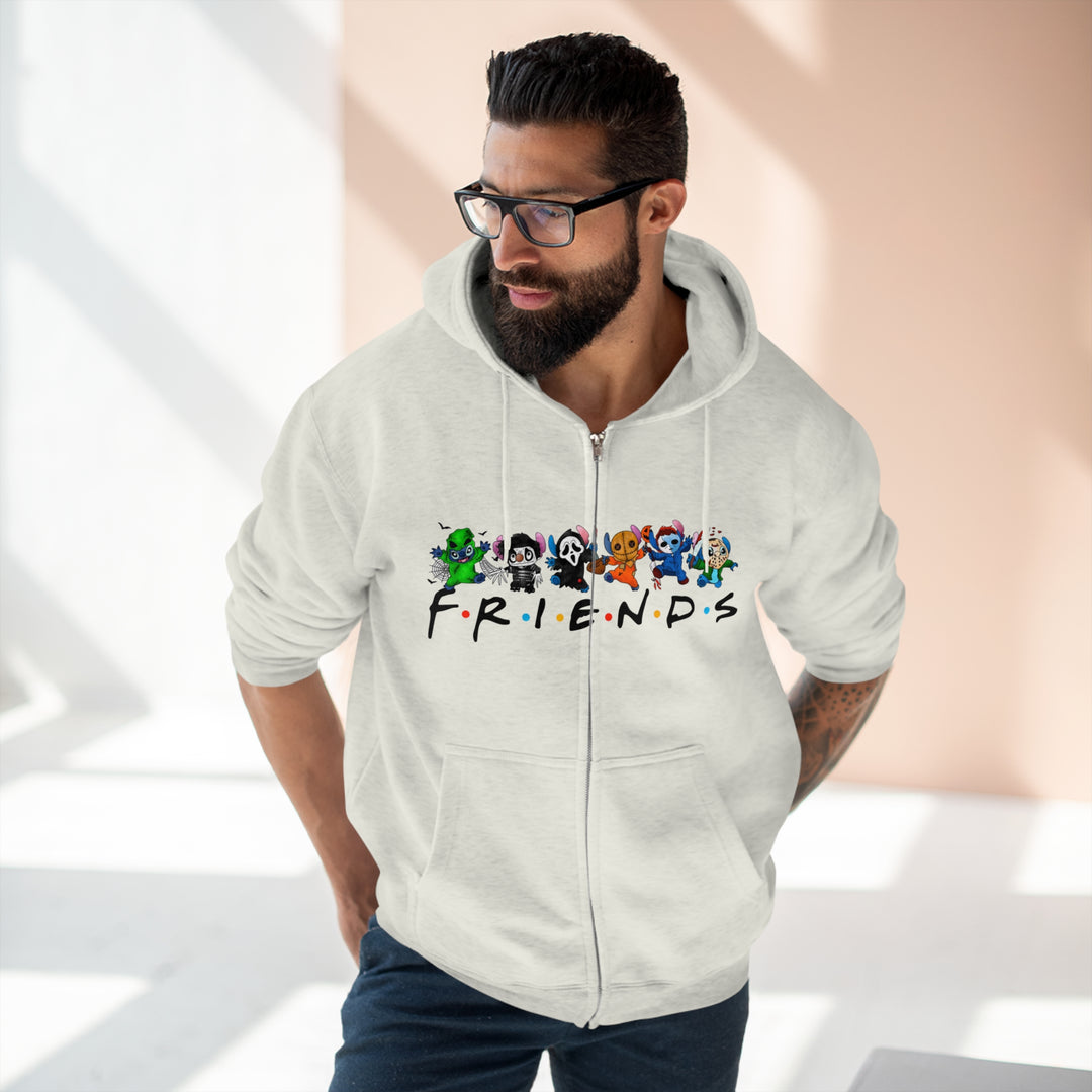 Friends-Unisex Premium Full Zip Hoodie