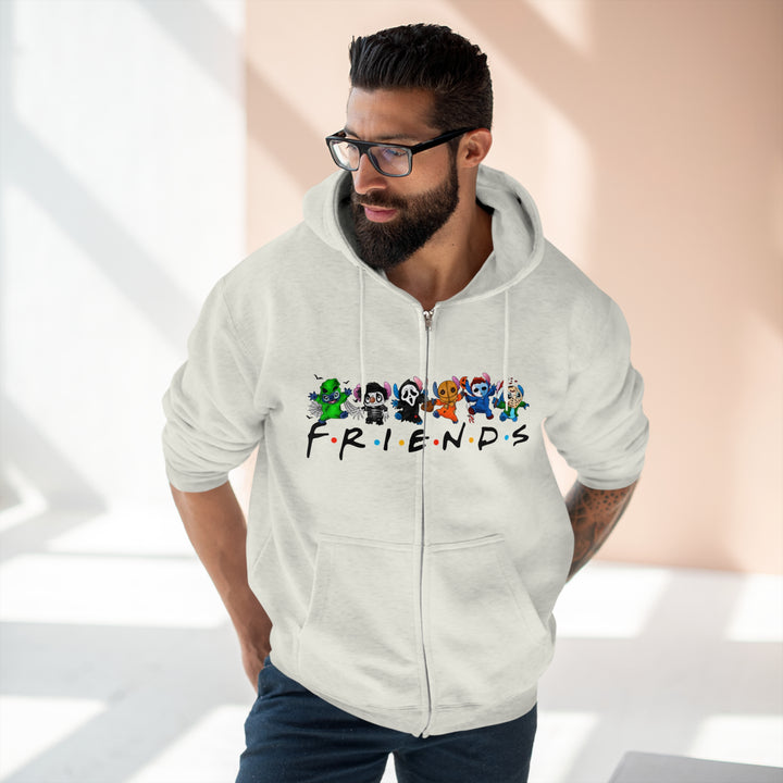 Friends-Unisex Premium Full Zip Hoodie