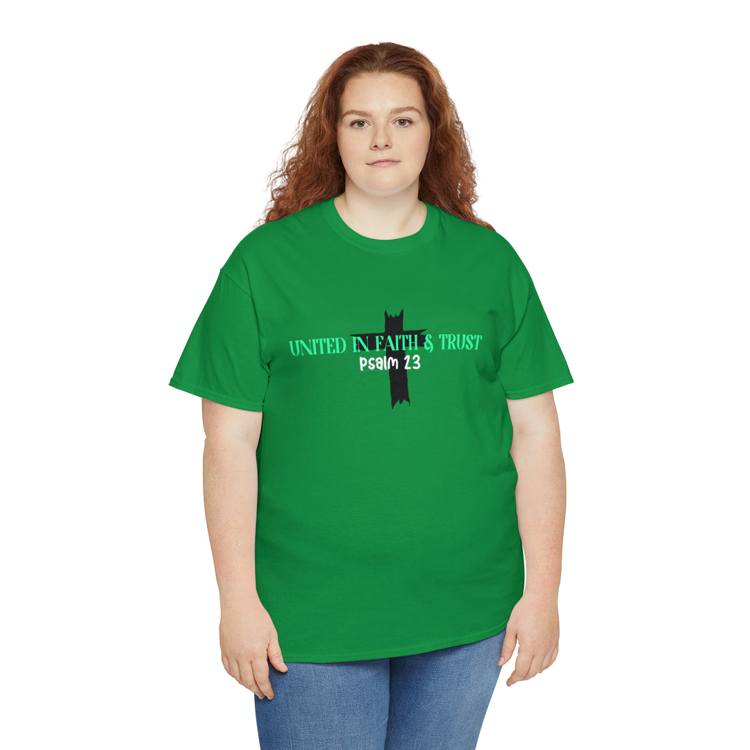 UNITED IN FAITH & TRUST-Unisex Heavy Cotton Tee