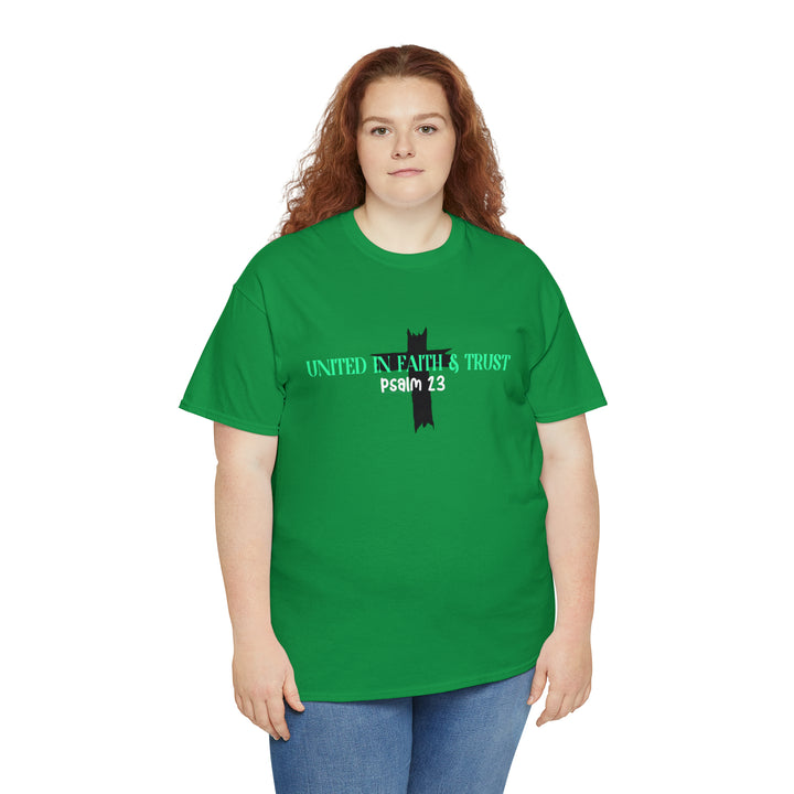 UNITED IN FAITH & TRUST-Unisex Heavy Cotton Tee