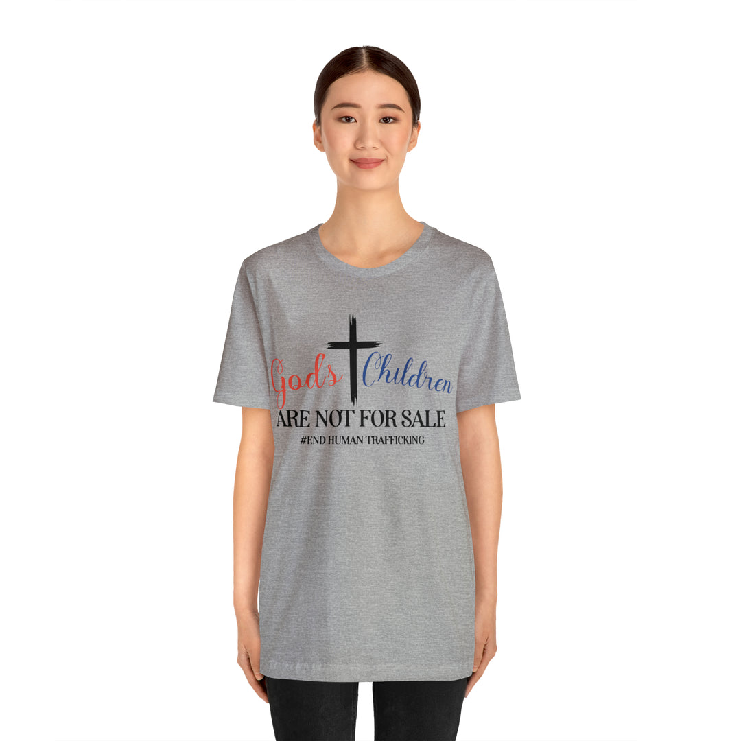 End Human trafficking-Unisex Jersey Short Sleeve Tee