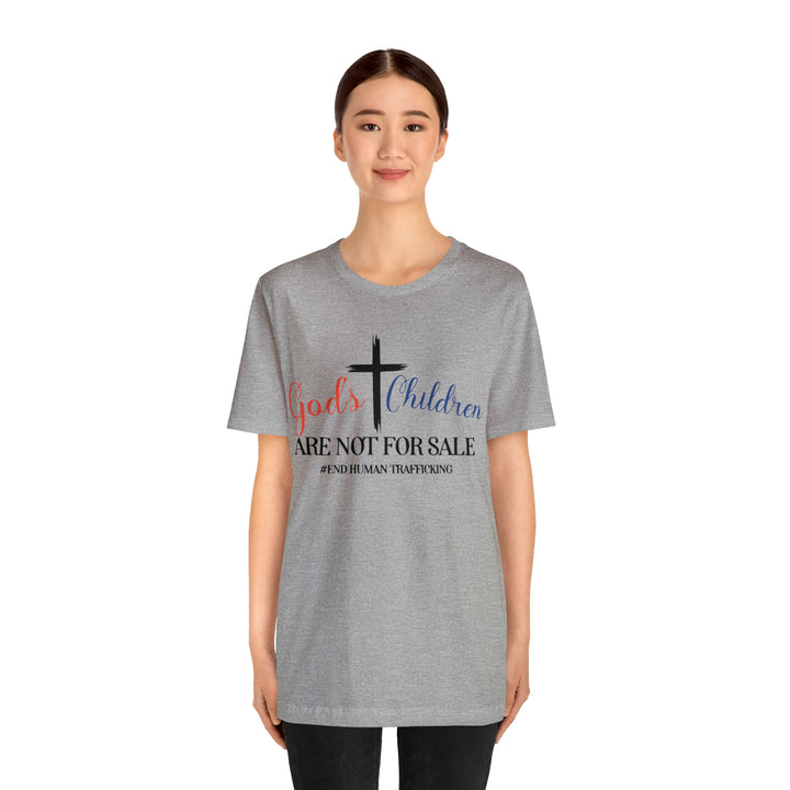 End Human trafficking-Unisex Jersey Short Sleeve Tee