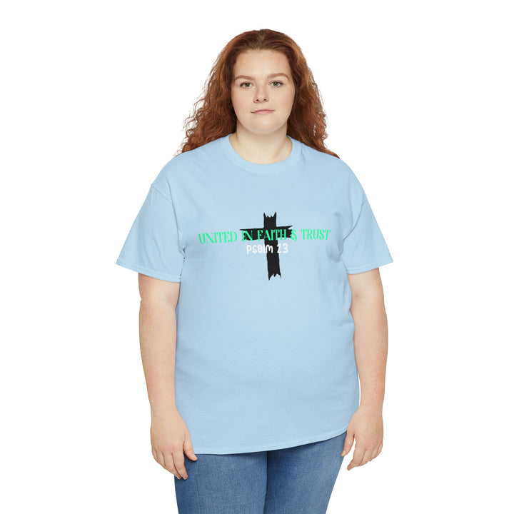UNITED IN FAITH & TRUST-Unisex Heavy Cotton Tee