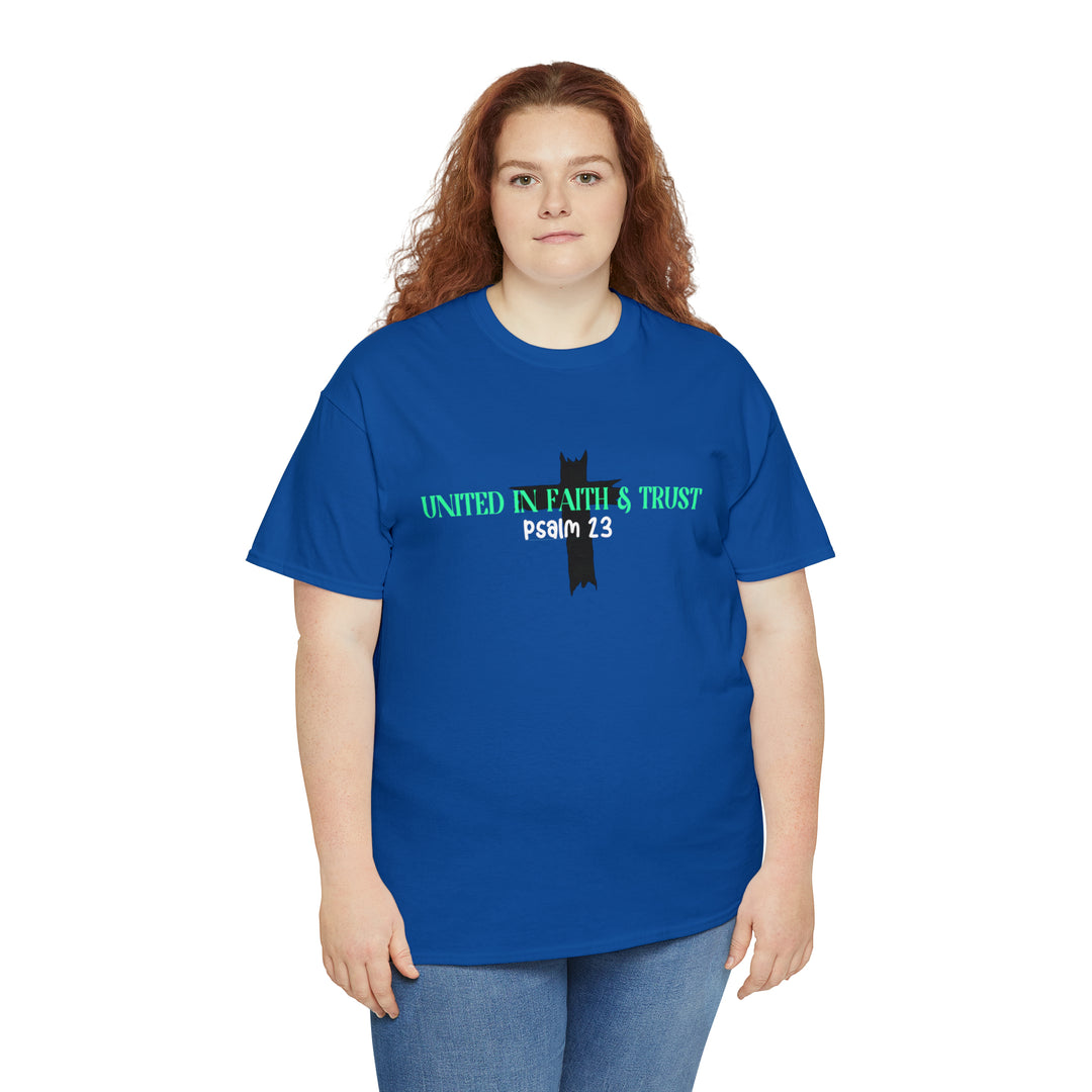 UNITED IN FAITH & TRUST-Unisex Heavy Cotton Tee