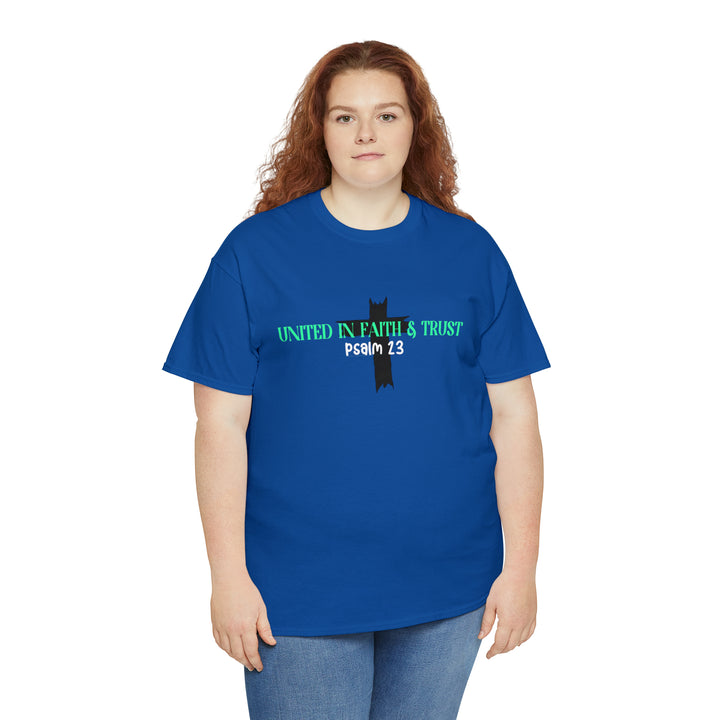UNITED IN FAITH & TRUST-Unisex Heavy Cotton Tee