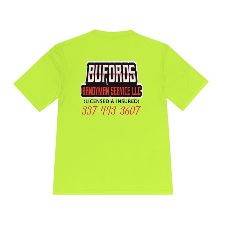 BUFORDS HANDYMAN SERVICE-Unisex Moisture Wicking Tee