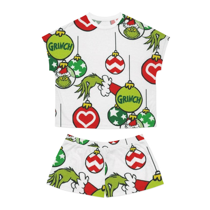 Grinch Women's Short Pajama Set (AOP)