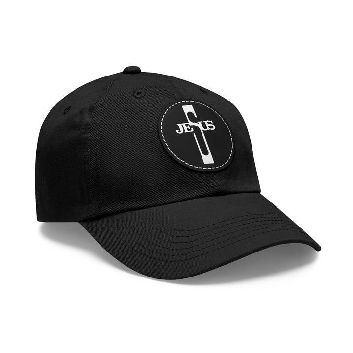 Jesus Hat with Leather Patch (Round)
