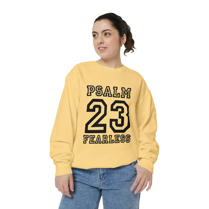 Psalm 23 Unisex Garment-Dyed Sweatshirt