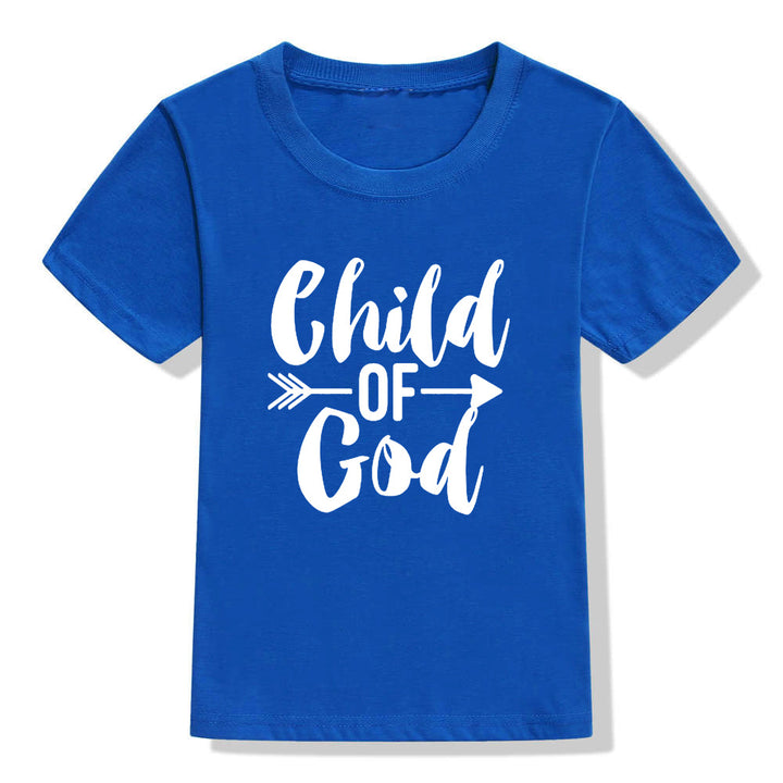 Kids Color Holiday Faith Shirt Christian Short Sleeve