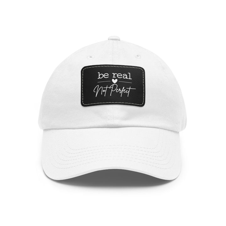 Dad Hat with Leather Patch (Rectangle)