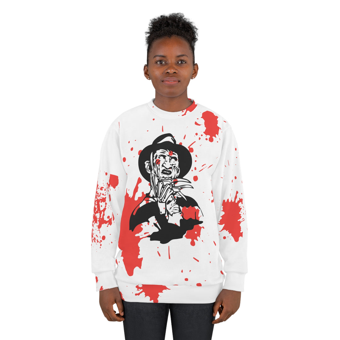 Freddy Halloween=Unisex Sweatshirt (AOP)