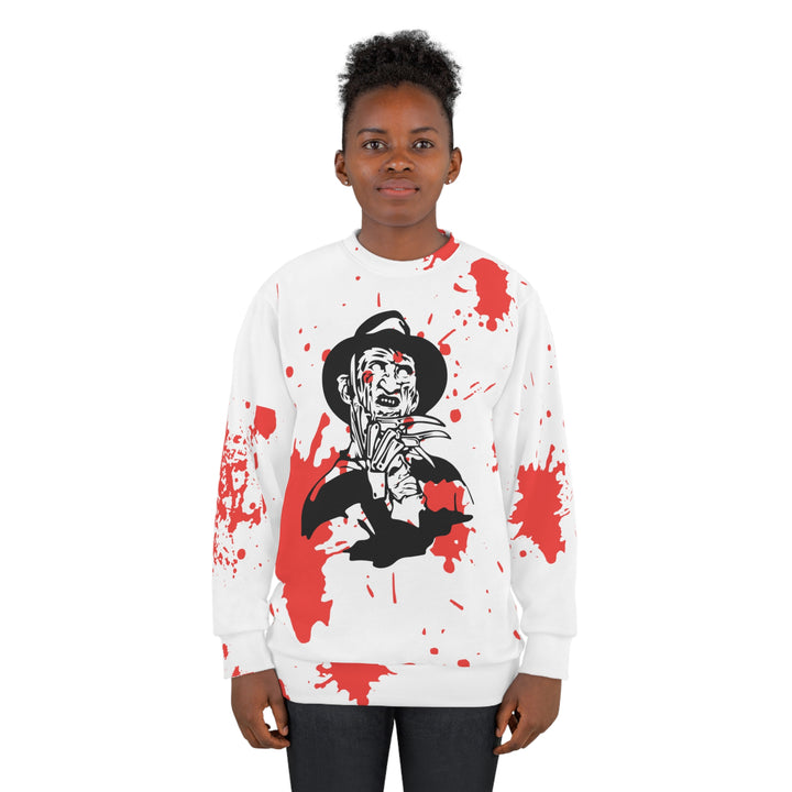 Freddy Halloween=Unisex Sweatshirt (AOP)