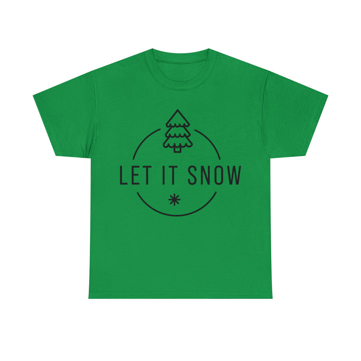 LET IT SNOW=Unisex Heavy Cotton Tee