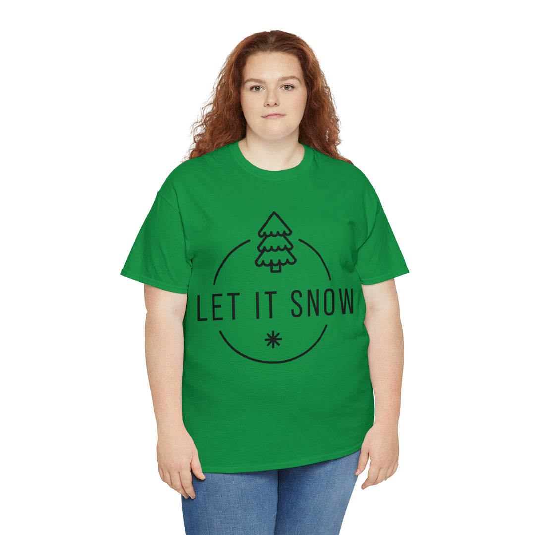 LET IT SNOW=Unisex Heavy Cotton Tee