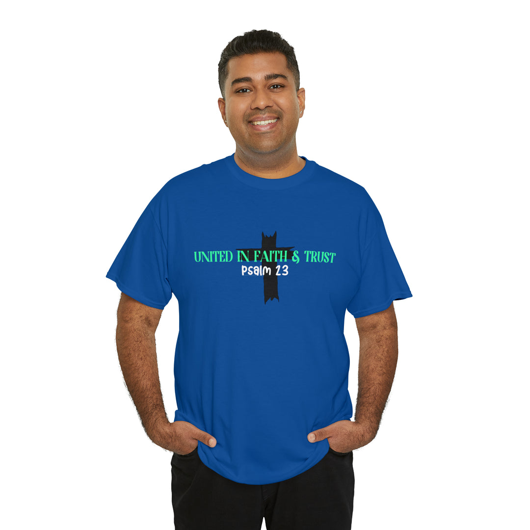 UNITED IN FAITH & TRUST-Unisex Heavy Cotton Tee