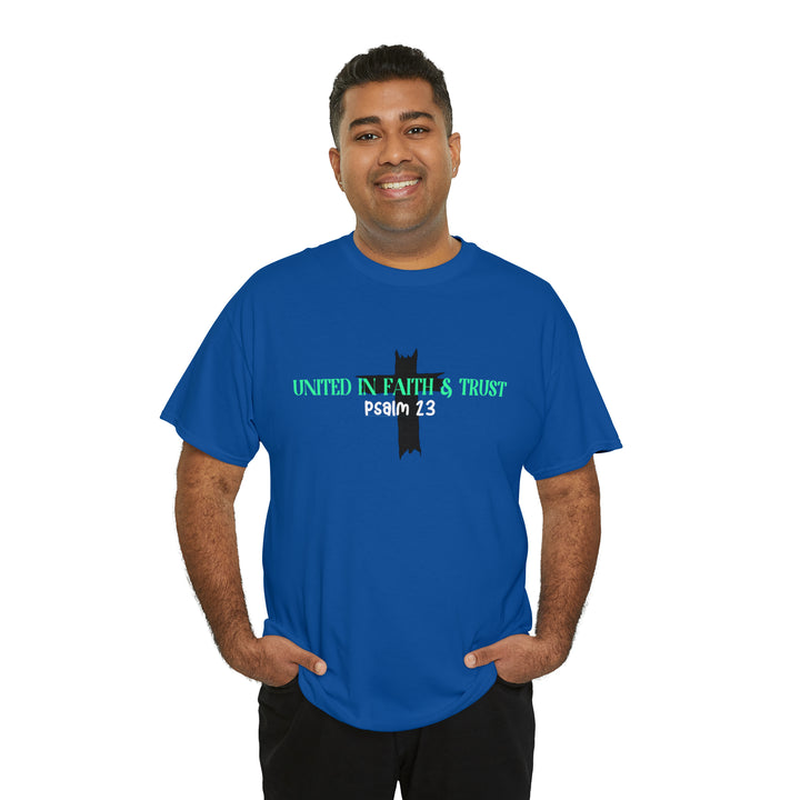 UNITED IN FAITH & TRUST-Unisex Heavy Cotton Tee