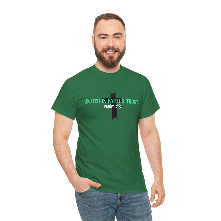 UNITED IN FAITH & TRUST-Unisex Heavy Cotton Tee