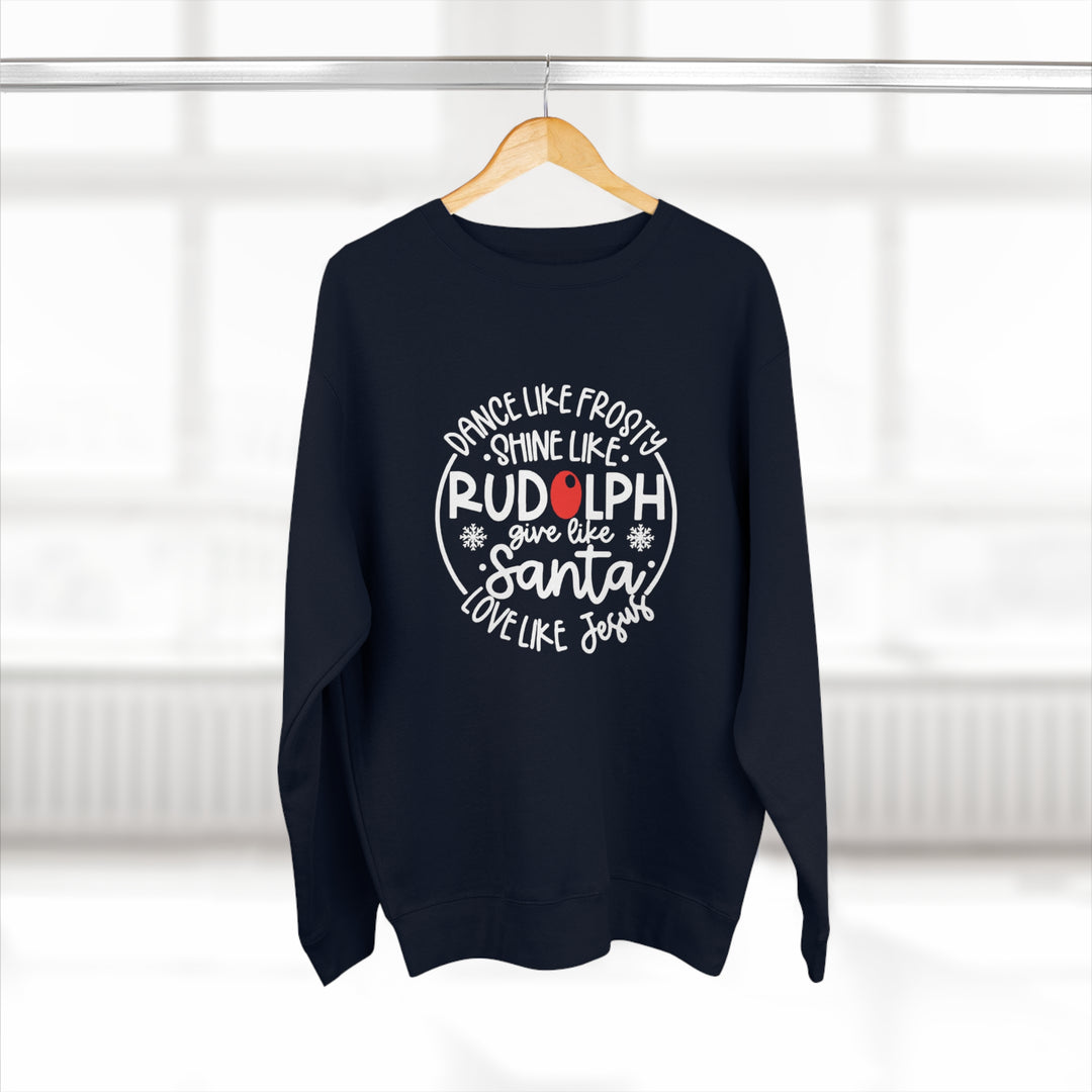 Dance Like Frosty=Unisex Premium Crewneck Sweatshirt