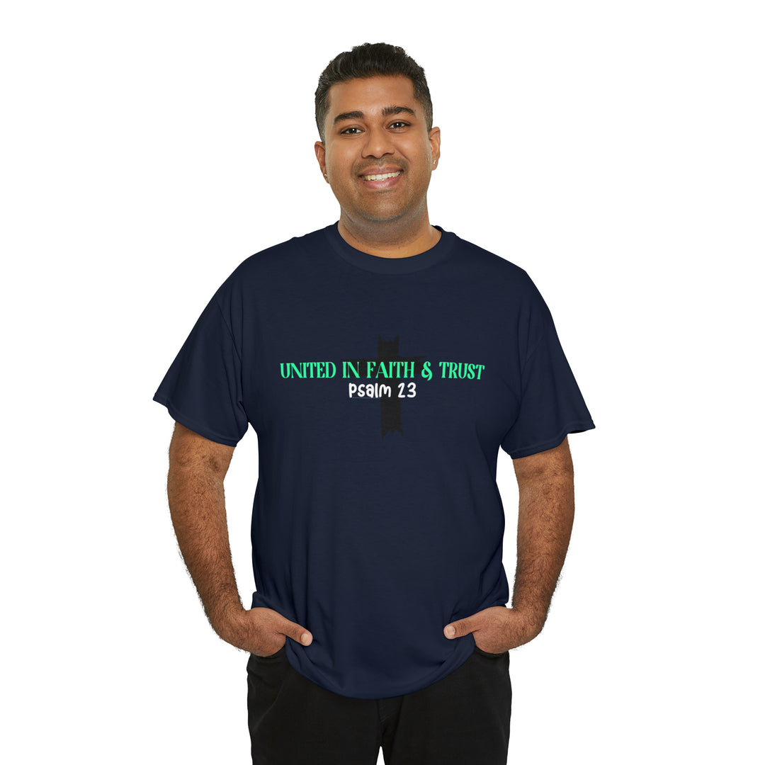 UNITED IN FAITH & TRUST-Unisex Heavy Cotton Tee