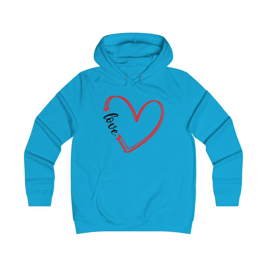 butterfly love-Girlie College Hoodie