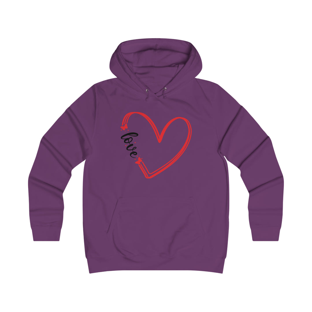 butterfly love-Girlie College Hoodie