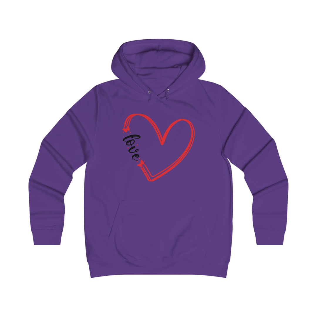 butterfly love-Girlie College Hoodie