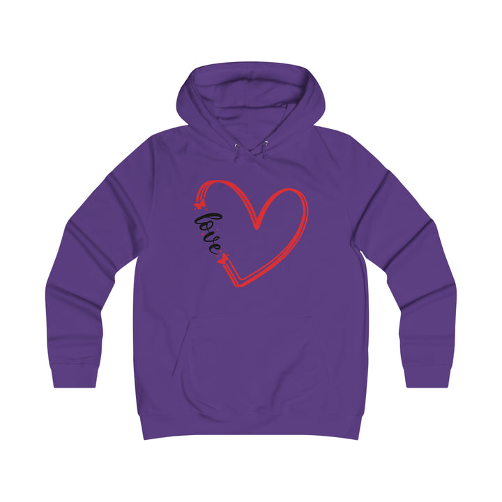 butterfly love-Girlie College Hoodie