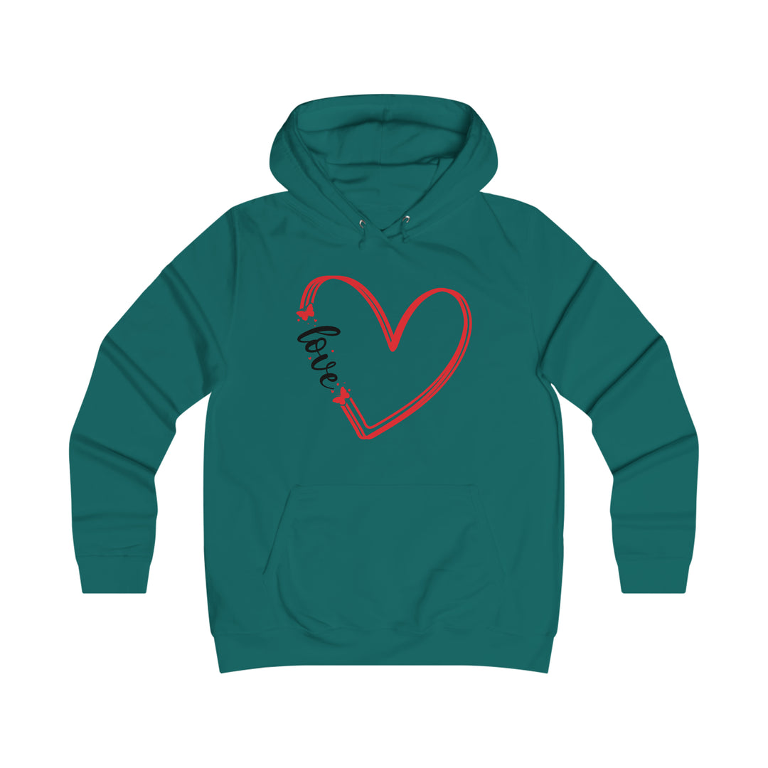 butterfly love-Girlie College Hoodie