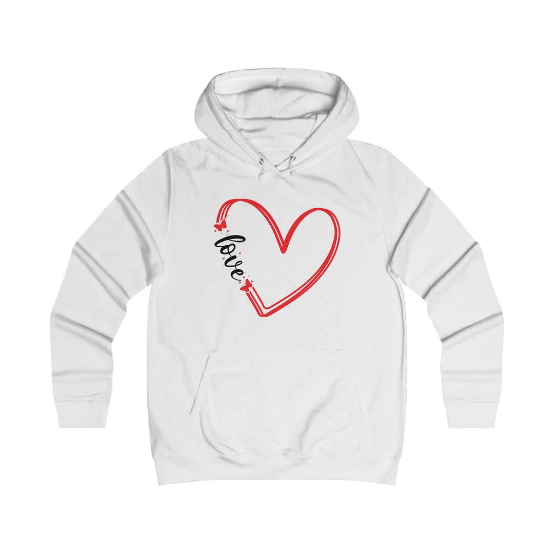 butterfly love-Girlie College Hoodie