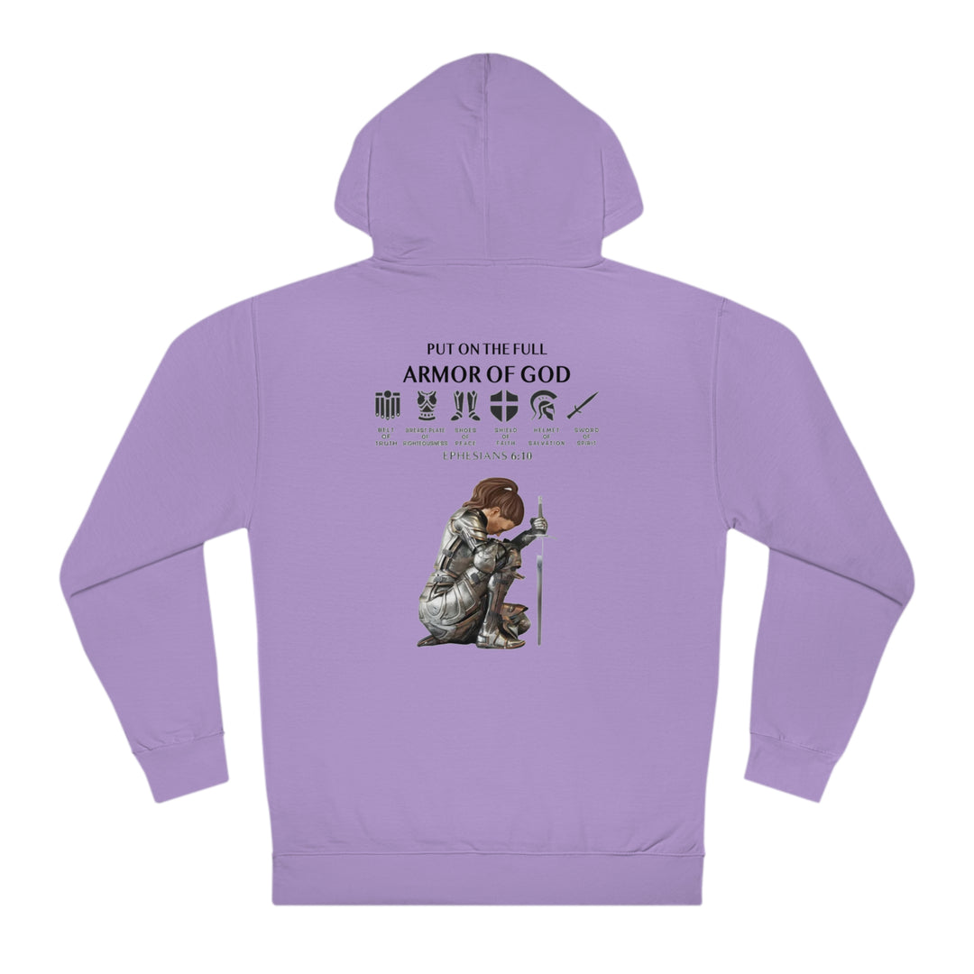 PUT ON THE FULL ARMOR OF GOD=Unisex Hooded Sweatshirt