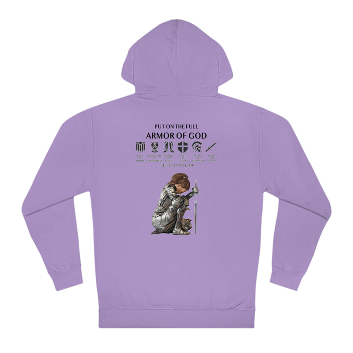 PUT ON THE FULL ARMOR OF GOD=Unisex Hooded Sweatshirt