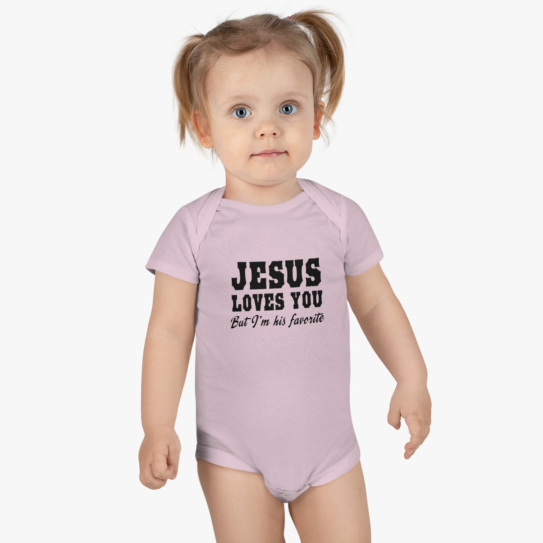 Jesus Loves You-Baby Short Sleeve Onesie®