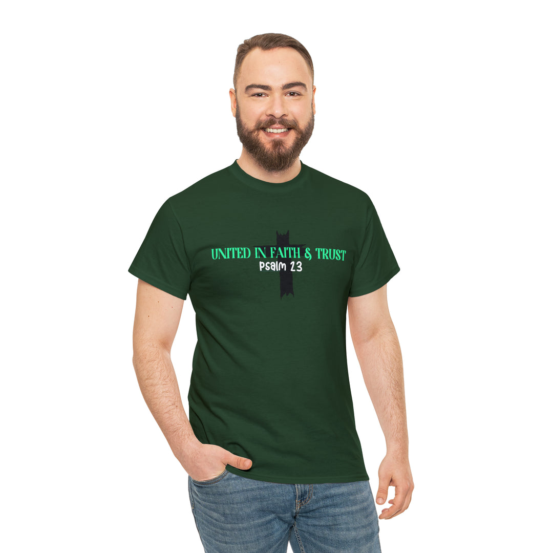 UNITED IN FAITH & TRUST-Unisex Heavy Cotton Tee