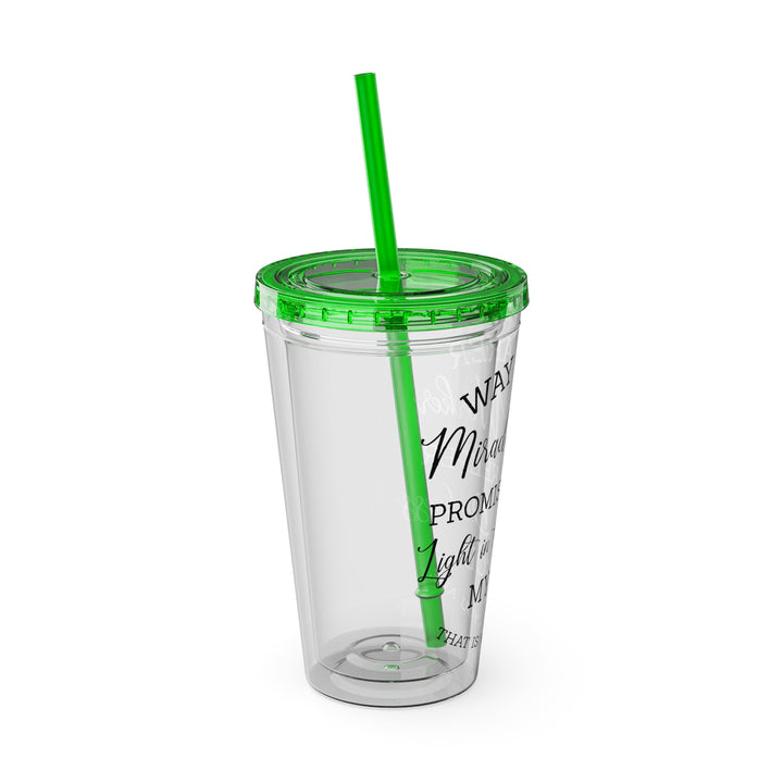 Way Maker=Sunsplash Tumbler with Straw, 16oz