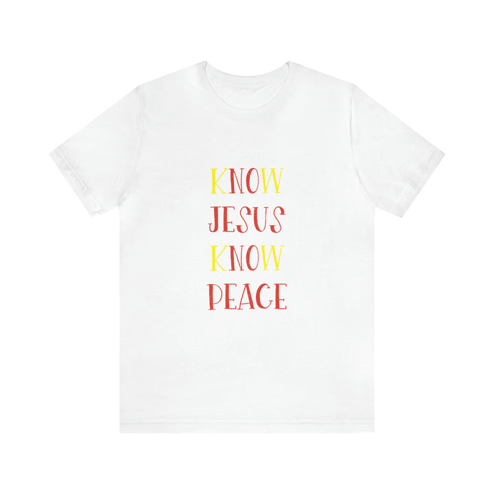 Know Jesus-Unisex Jersey Short Sleeve Tee