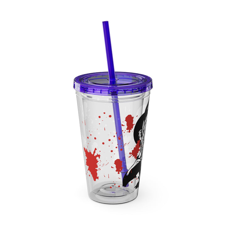 Freddy Halloween=Sunsplash Tumbler with Straw, 16oz