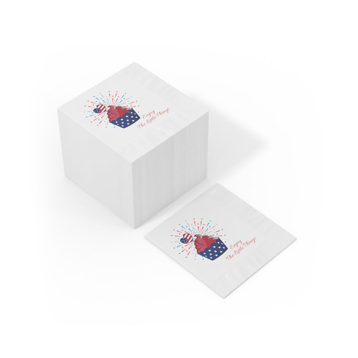 White Coined Napkins