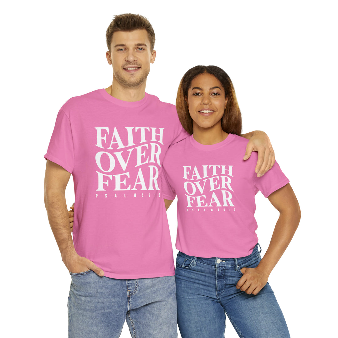 Faith Over Fear-Unisex Heavy Cotton Tee